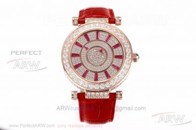 Swiss Copy Franck Muller Round Double Mystery 42 MM Baguette Diamond Case Automatic Watch